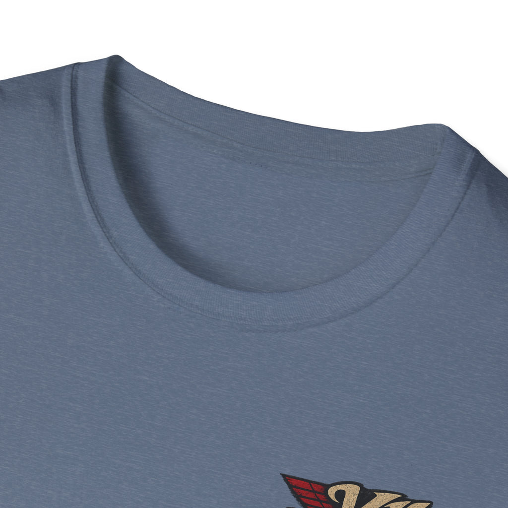 Aviation Retro T-Shirt — "Radials Roaring Souls Soaring" Vintage Plane Graphic