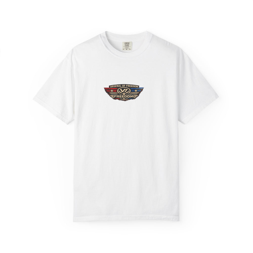 Arsenal of Freedom Graphic T-Shirt — Patriotic Vintage Skull Tee