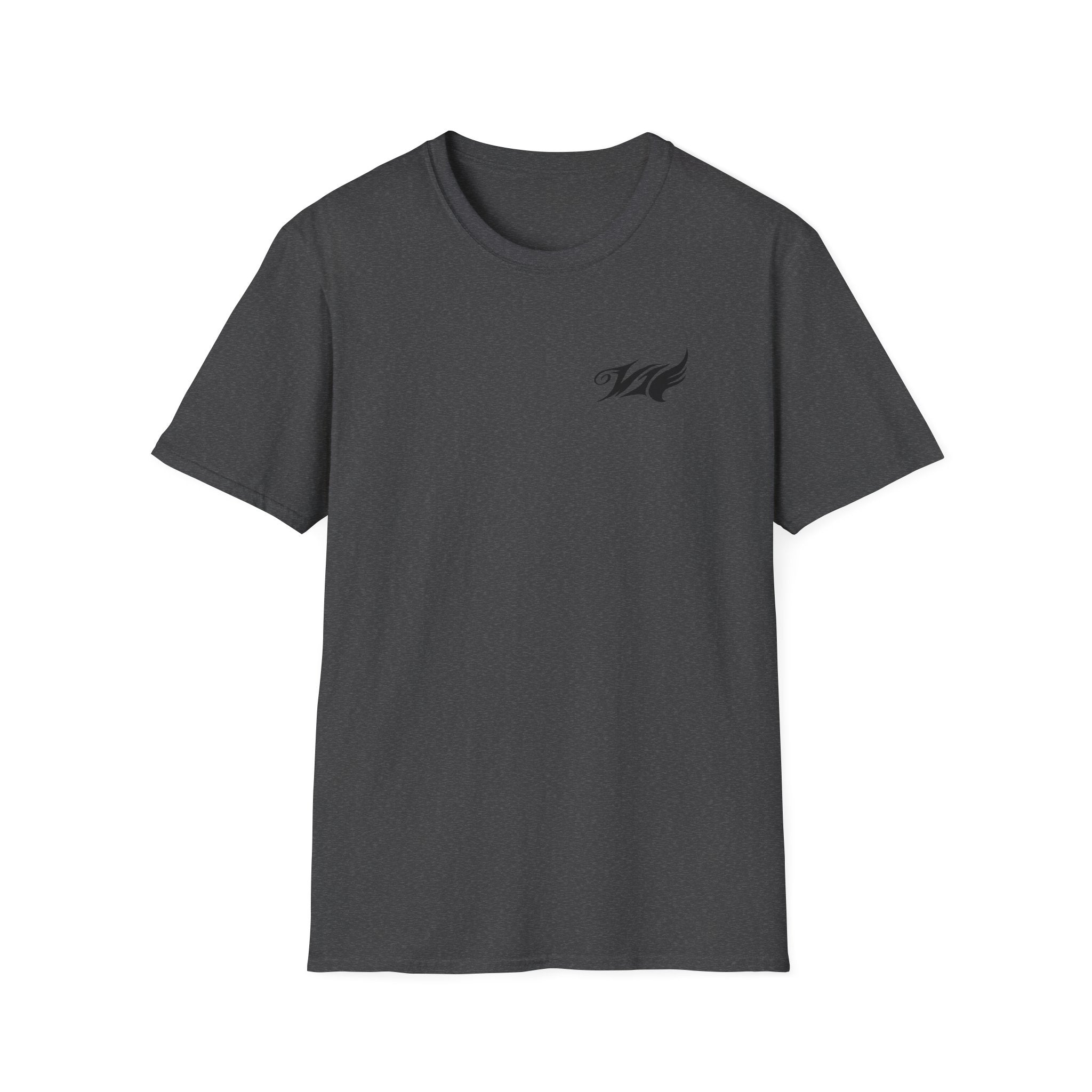 Wave Emblem T-Shirt — Small Left-Chest 'W' Logo Casual Tee