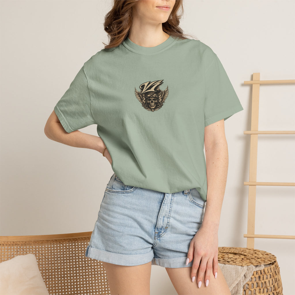 Skull Pilot Graphic T-Shirt — V1 Clothing Co. Vintage Aviator Tee