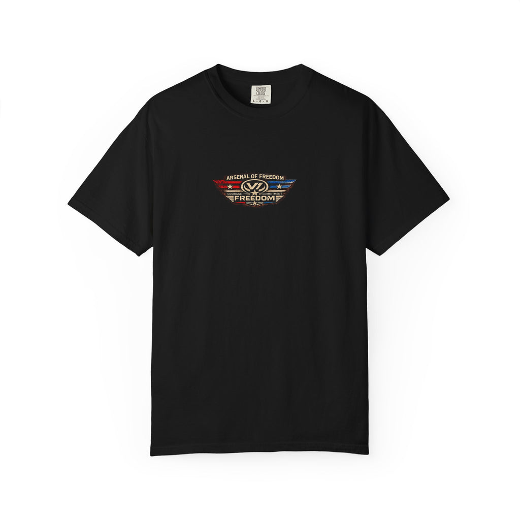 Arsenal of Freedom Graphic T-Shirt — Patriotic Vintage Skull Tee