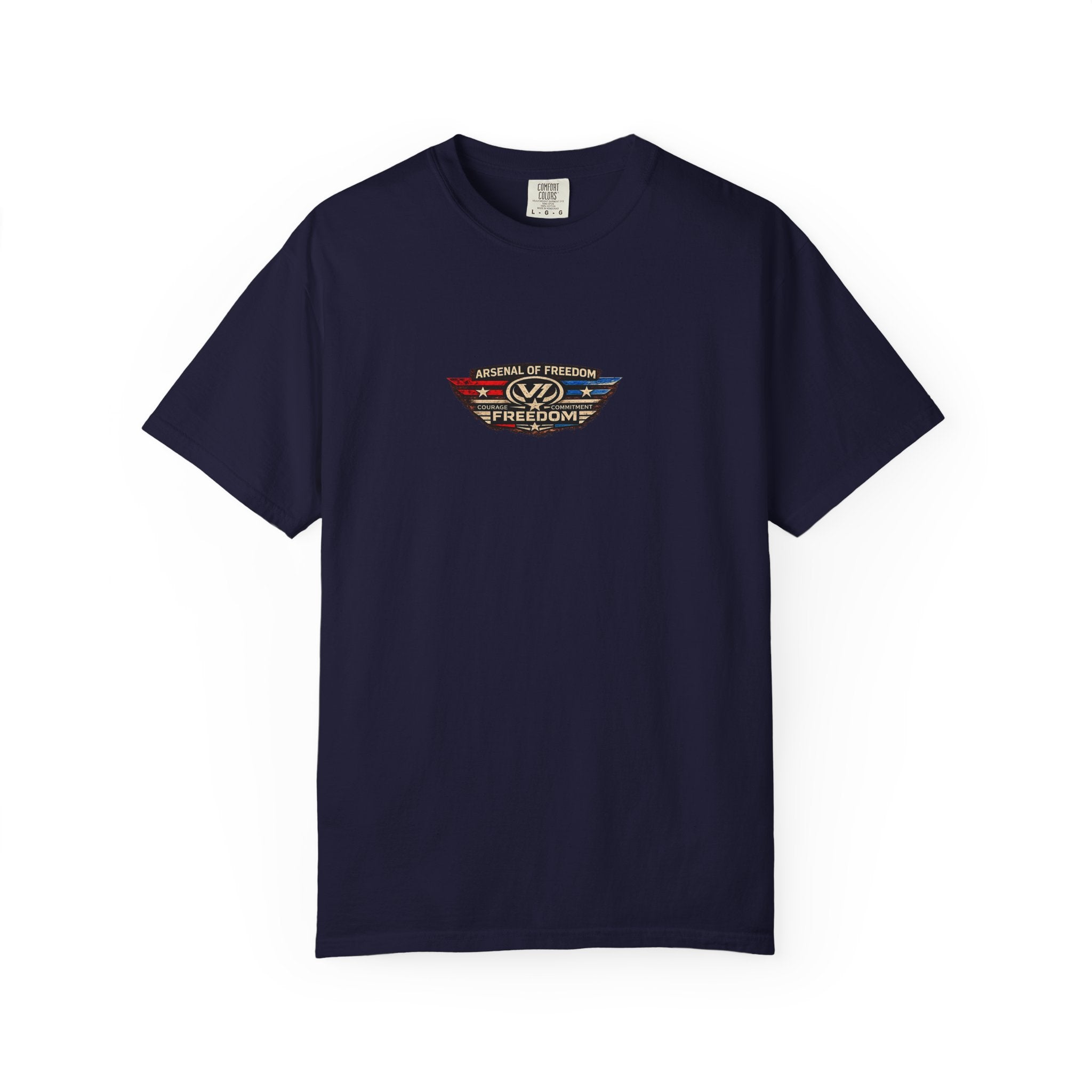 Arsenal of Freedom Graphic T-Shirt — Patriotic Vintage Skull Tee