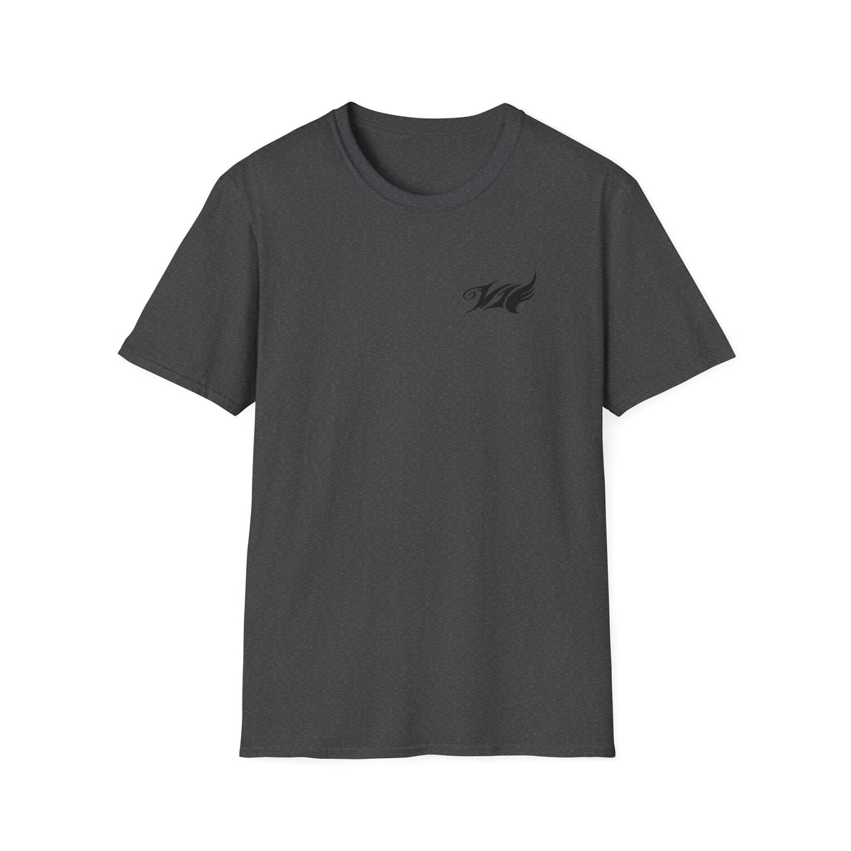 Wave Emblem T-Shirt — Small Left-Chest 'W' Logo Casual Tee