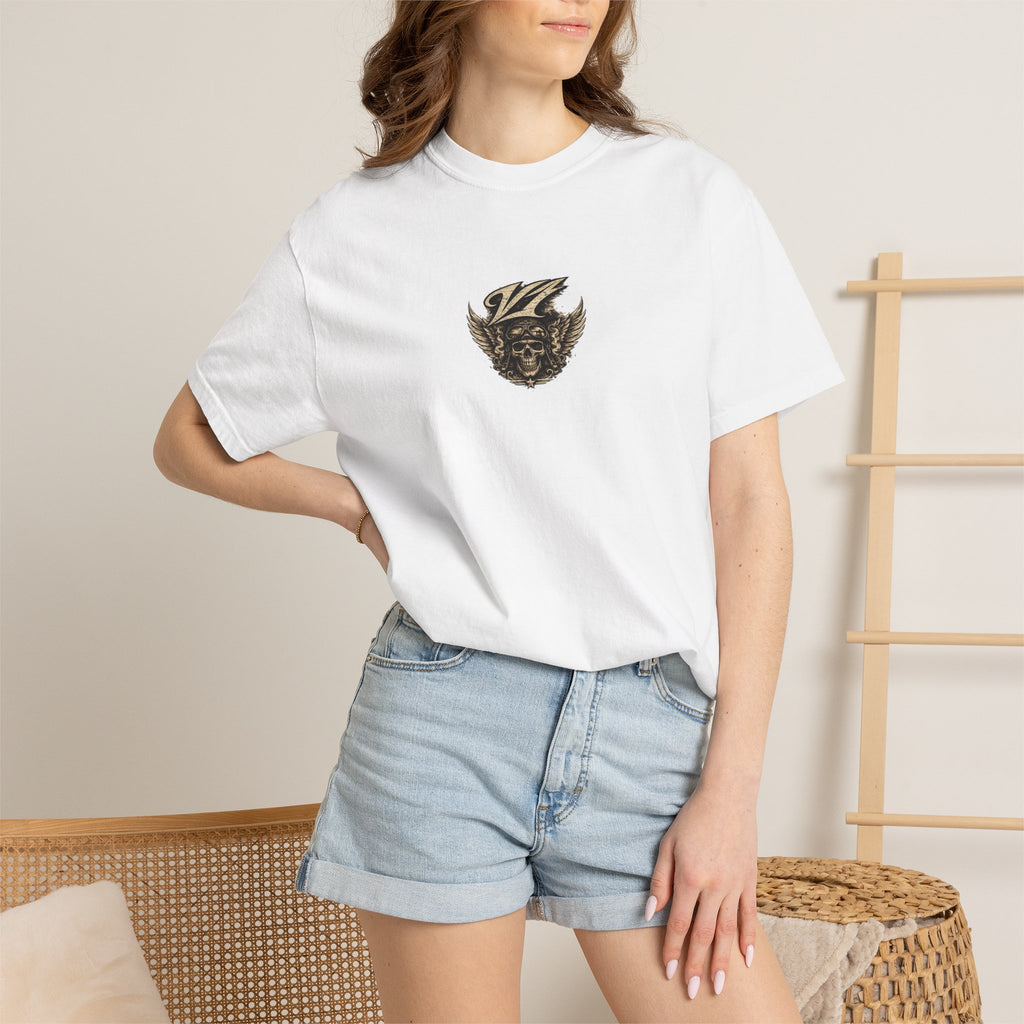Skull Pilot Graphic T-Shirt — V1 Clothing Co. Vintage Aviator Tee