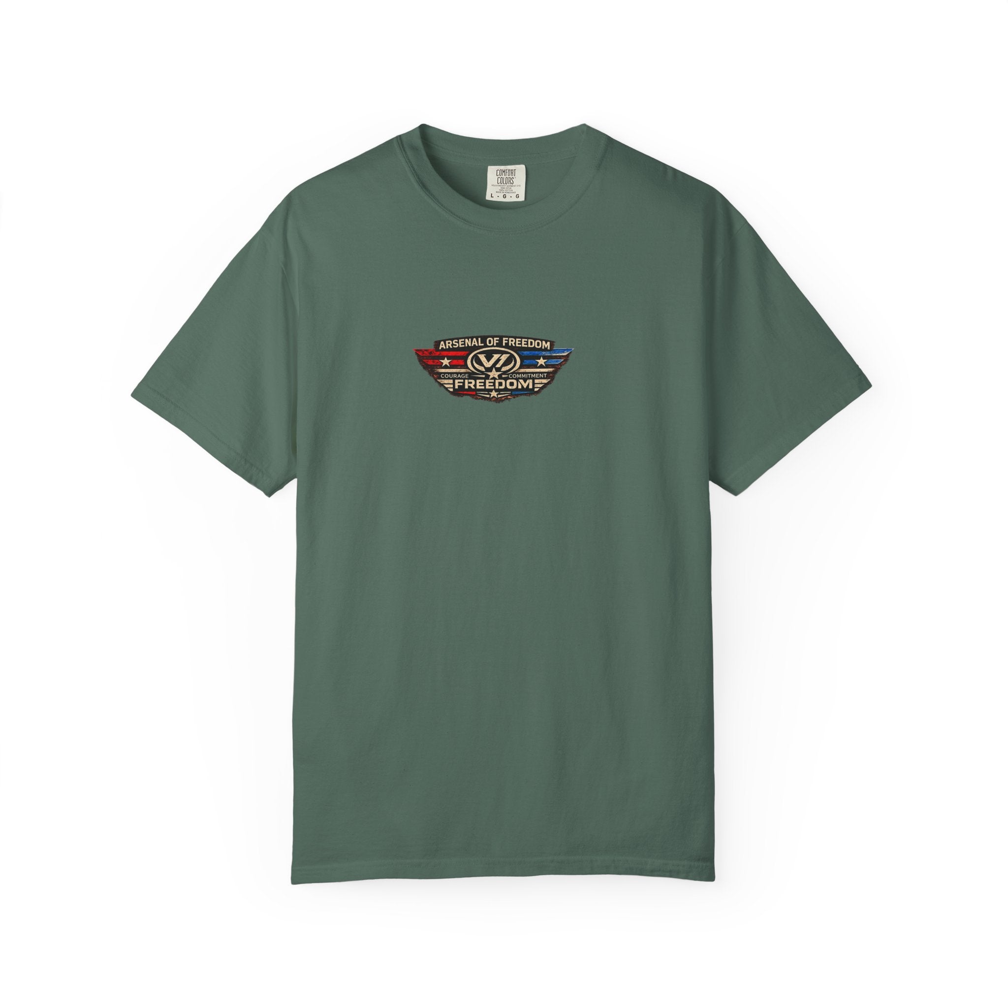 Arsenal of Freedom Graphic T-Shirt — Patriotic Vintage Skull Tee