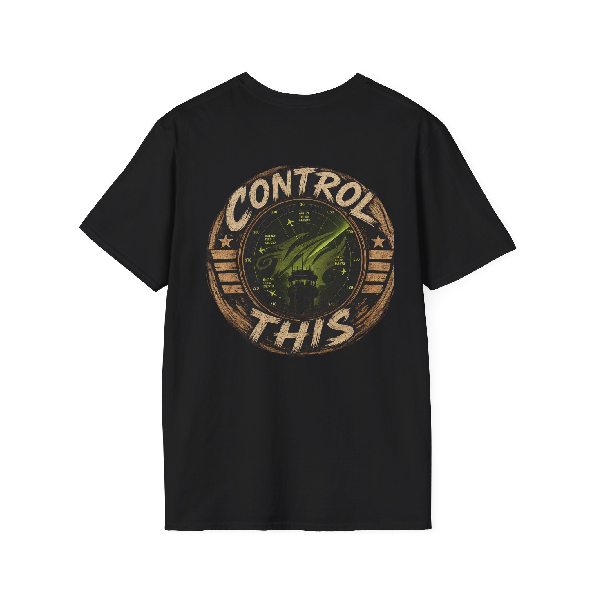 Wave Emblem T-Shirt — Small Left-Chest 'W' Logo Casual Tee