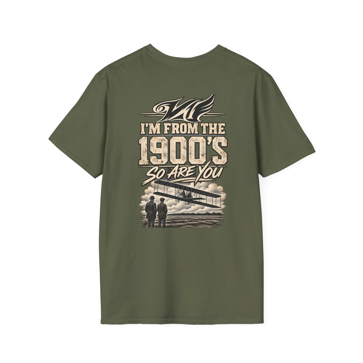1900s Vintage Airplane T-Shirt — "I'm From the 1900's So Are You" Retro Aviation Tee