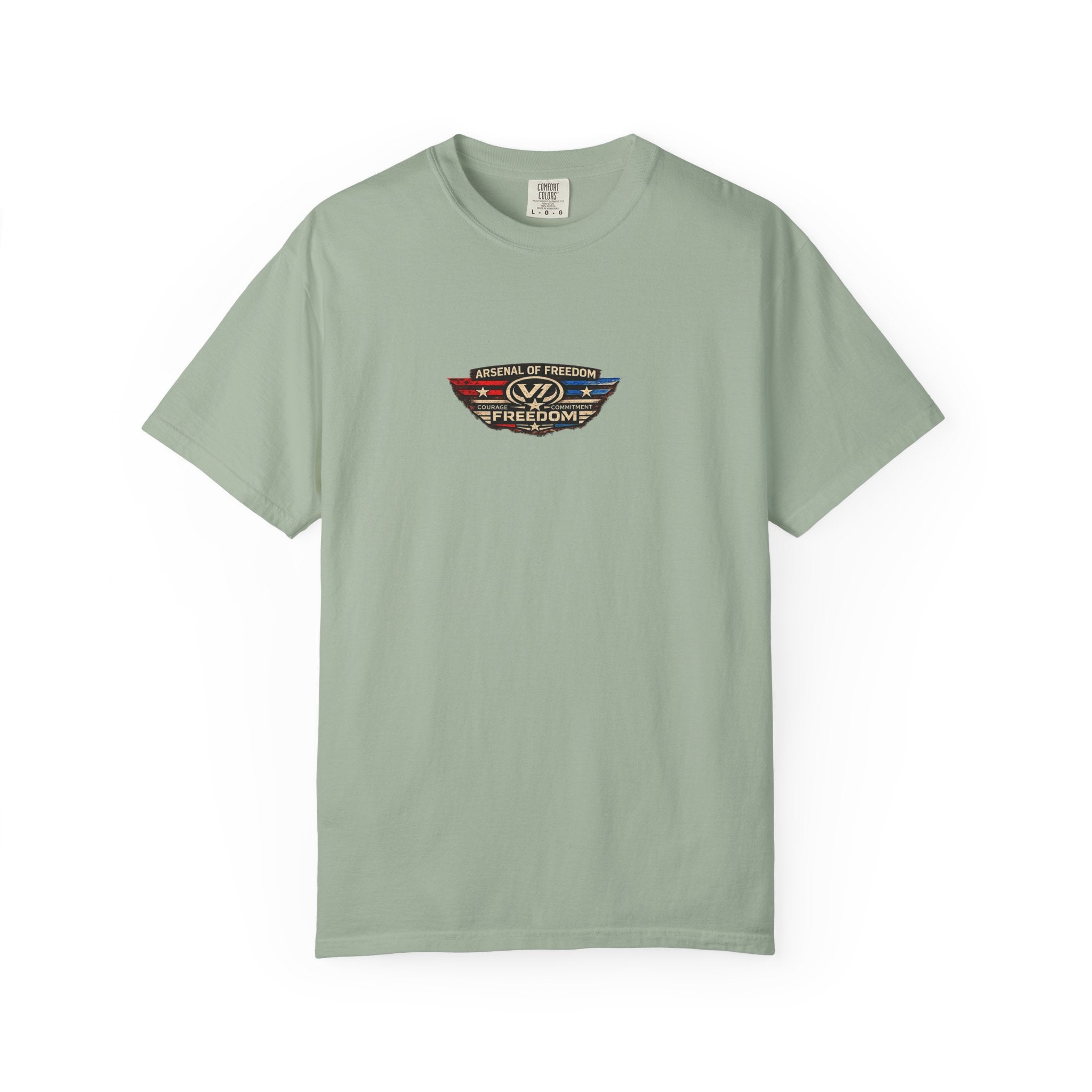 Arsenal of Freedom Graphic T-Shirt — Patriotic Vintage Skull Tee